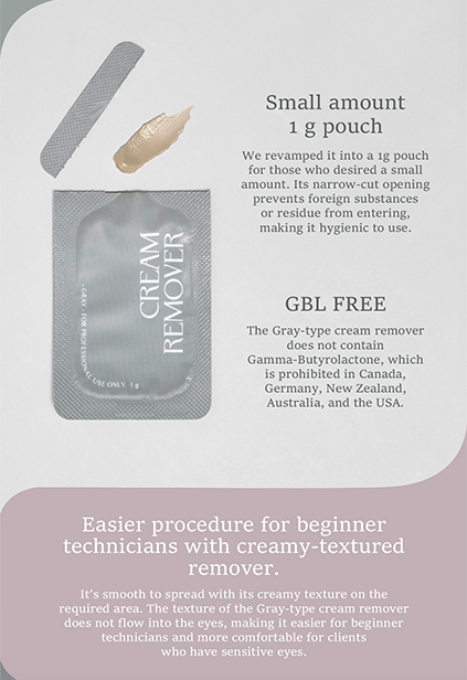 Cream Remover Sachet 1g