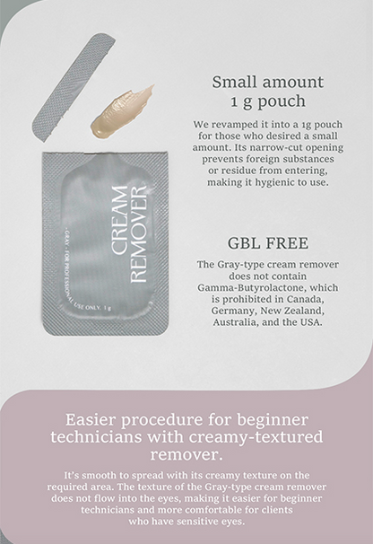 Cream Remover Sachet 1g